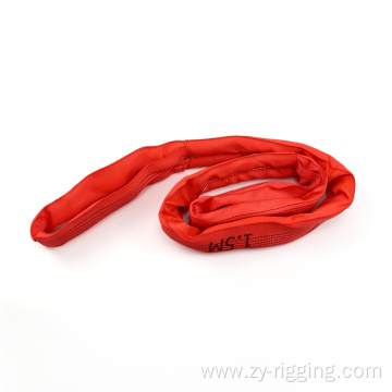 Custom Made 2 Meters Red Lifting Round Sling